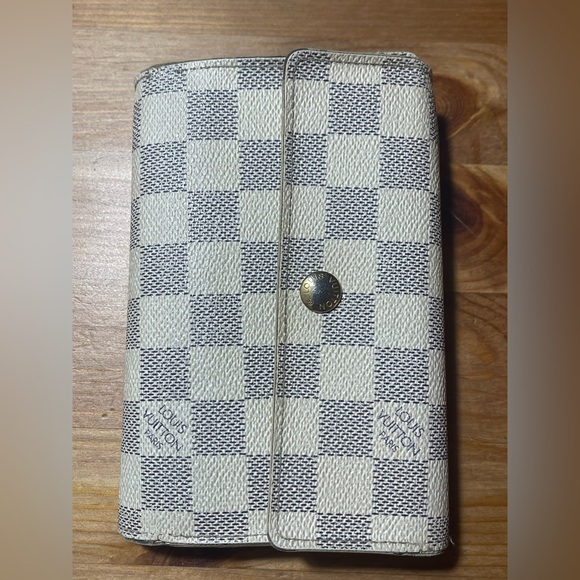 10889 Louis Vuitton Damier Azur wallet Vintage Rare cards and photo - Picture 3 of 16